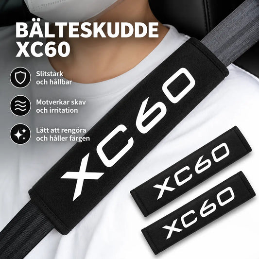 2-Pack Bälteskuddar till XC60 Svart/Vit Premium