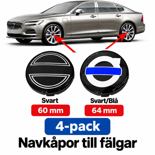 Centrumkåpor Navkapslar Passande V40 V60 V90 XC40 XC60 XC90