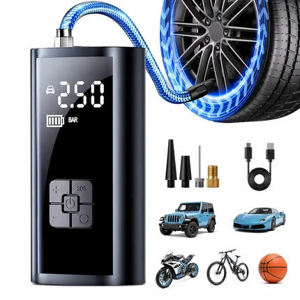 Däckpump Trådlös Digital LED Display