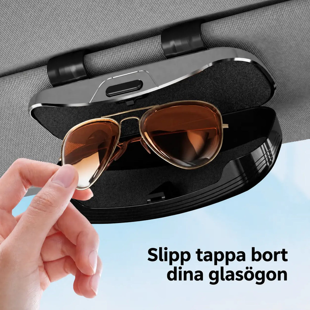 Glasögonhållare Kortförvaring Premium - Kompatibel med Volvo