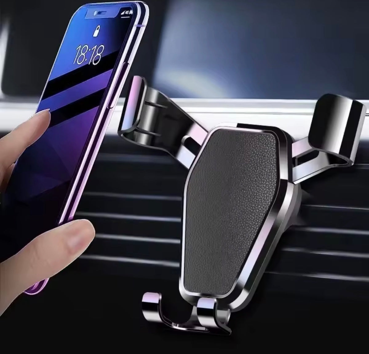 Magnetisk mobilholder R-Design svart premium