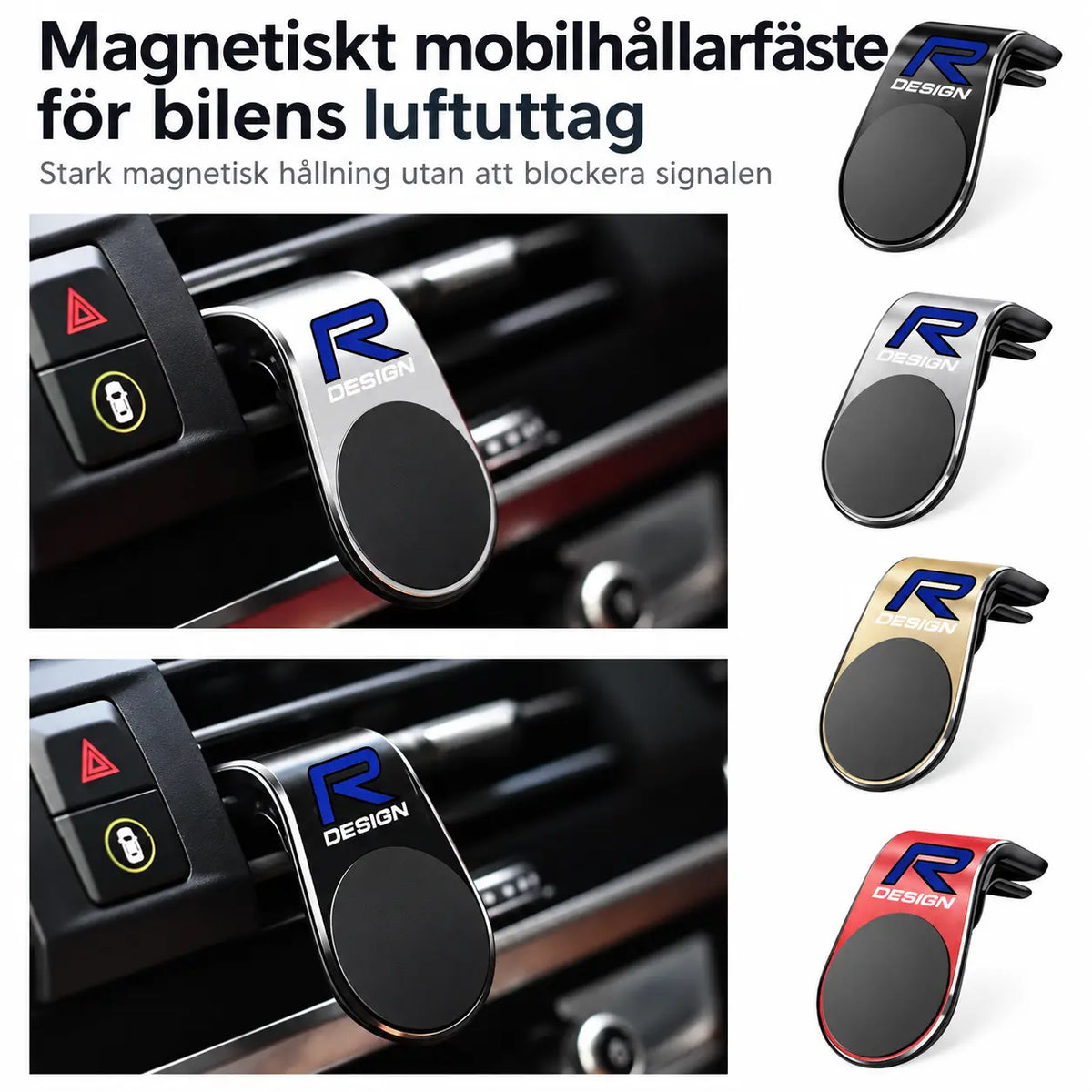 Magnetisk mobilholder R-Design – Flere farger