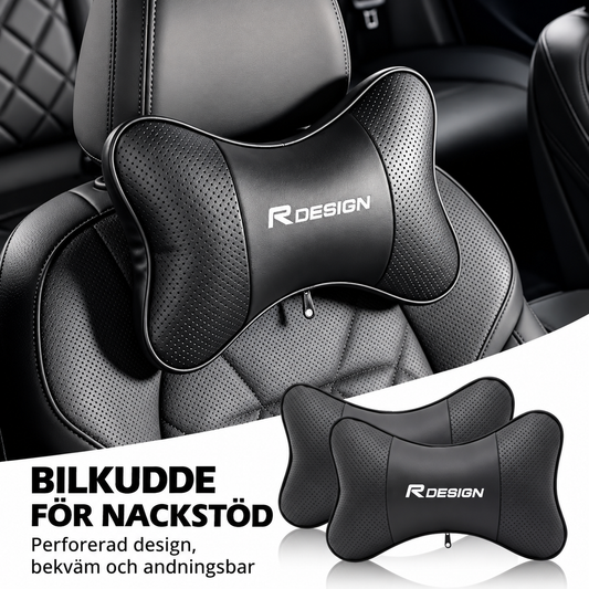 Nackkudde R-Design – Ergonomiskt Nackstöd för Bil 2-Pack