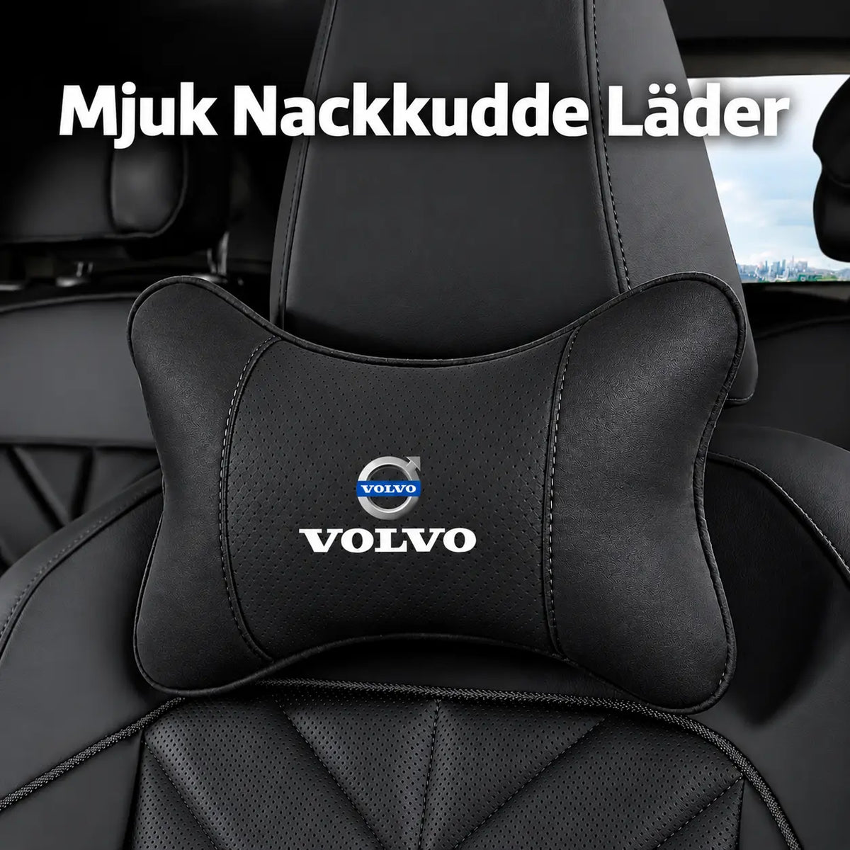 Nackkudde Läder Volvo Kompatibel V60 V40 XC60 XC90 XC40 S90