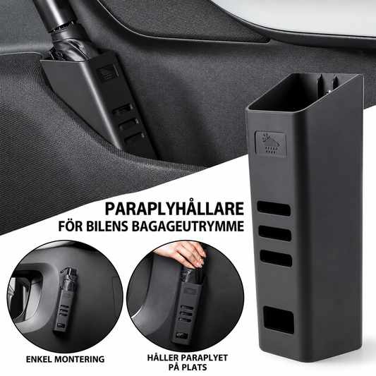 Paraplyhållare för Bilens Bagageutrymme – Svart