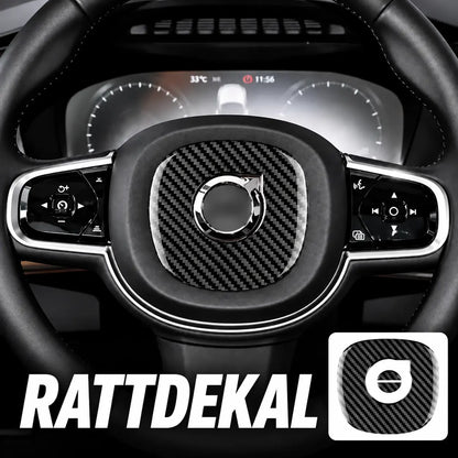 Rattdekal Kolfiber Passande XC60 XC90 S90 V90