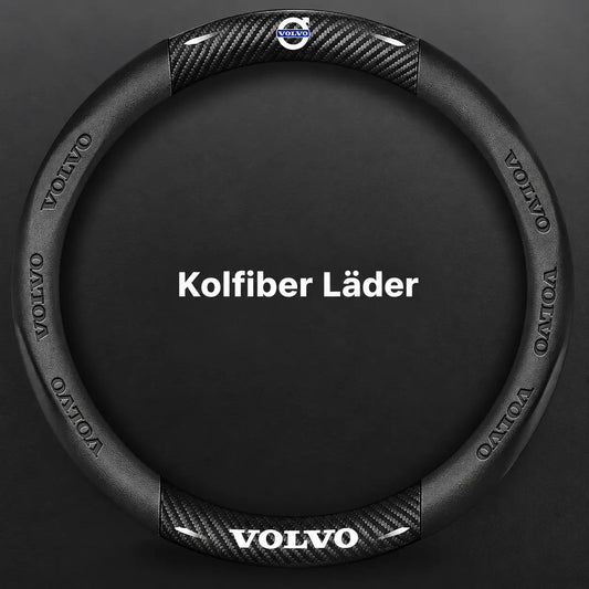 Rattöverdrag Volvo-Kompatibel Kolfiber Läder