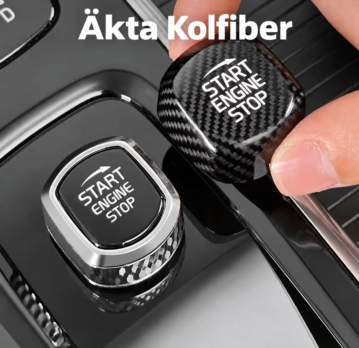 Startknapp Kolfiber XC90 V60 XC60 V90 S90 S60