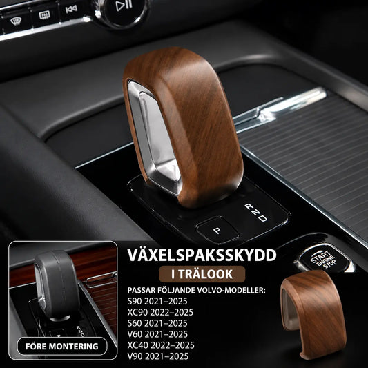 Växelspaksskydd Trä Passande XC60 S90 V90 S60 V60 XC40