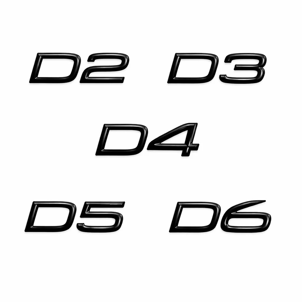 Svarta Emblem Volvo D2 D3 D4 D5 D6